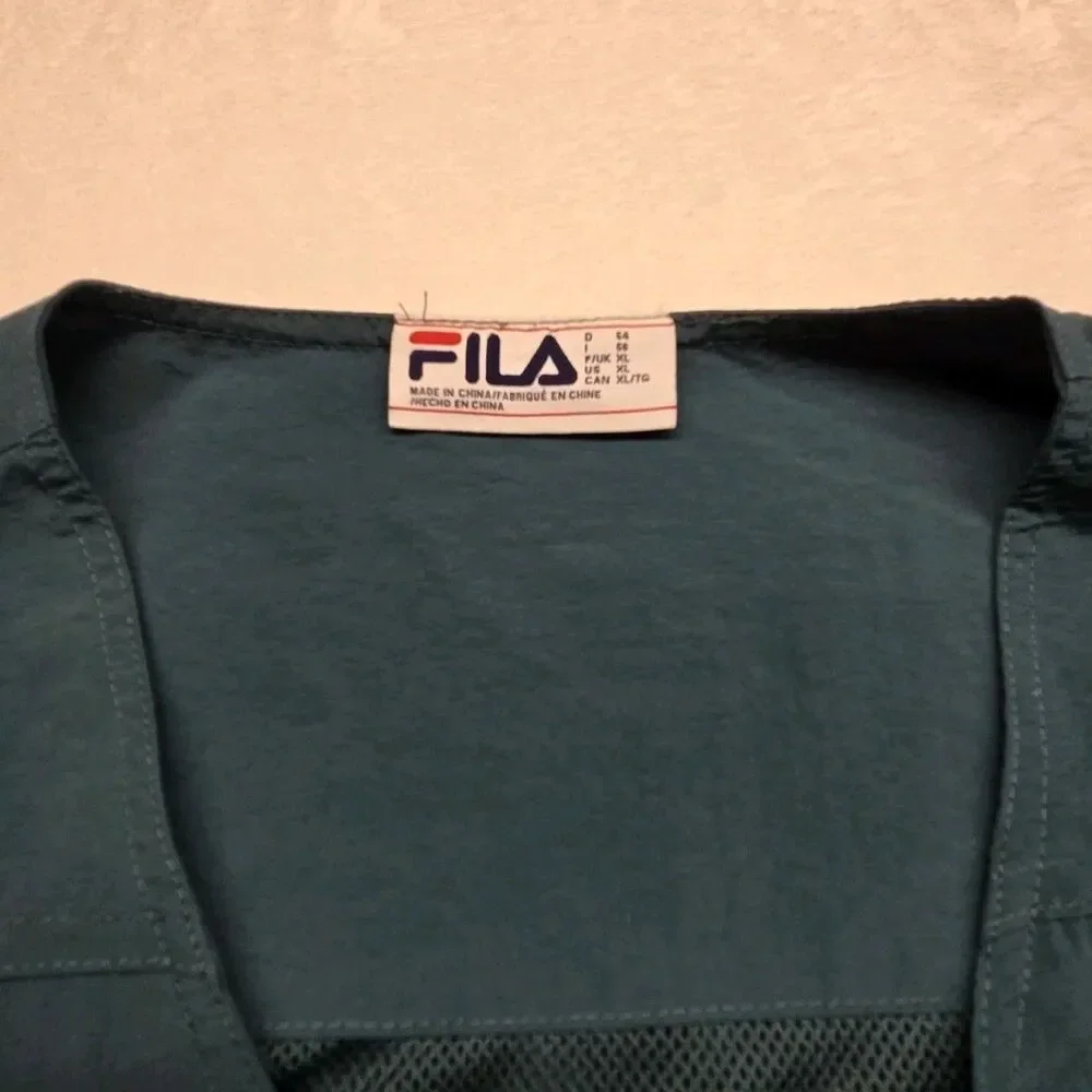 Fila Vintage Expedition Vest Men's XL Green